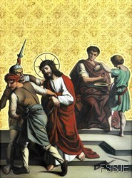 Première station : Jésus est condamné à mort