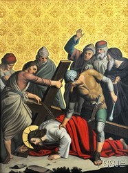 Septième station : Jésus tombe pour la deuxième fois
