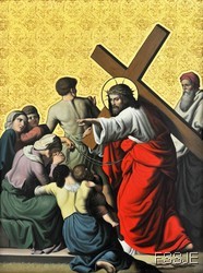 Huitième station : Jésus rencontre les femmes de Jérusalem