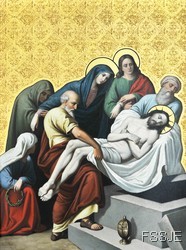 Quatorzième station : Jésus est mis au tombeau